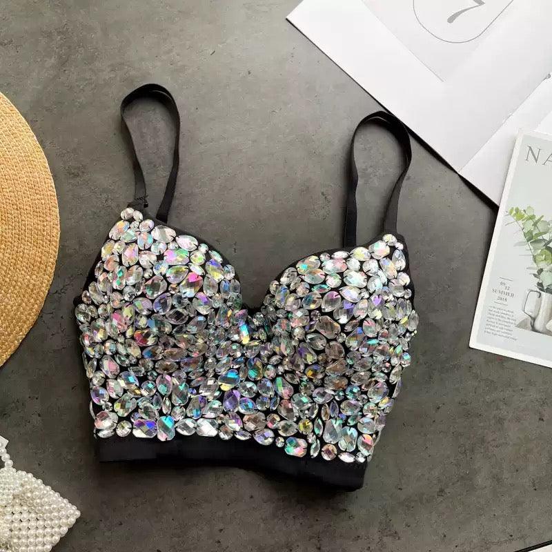 Elizba Rhinestone Bustier - Alamode By Akanksha
