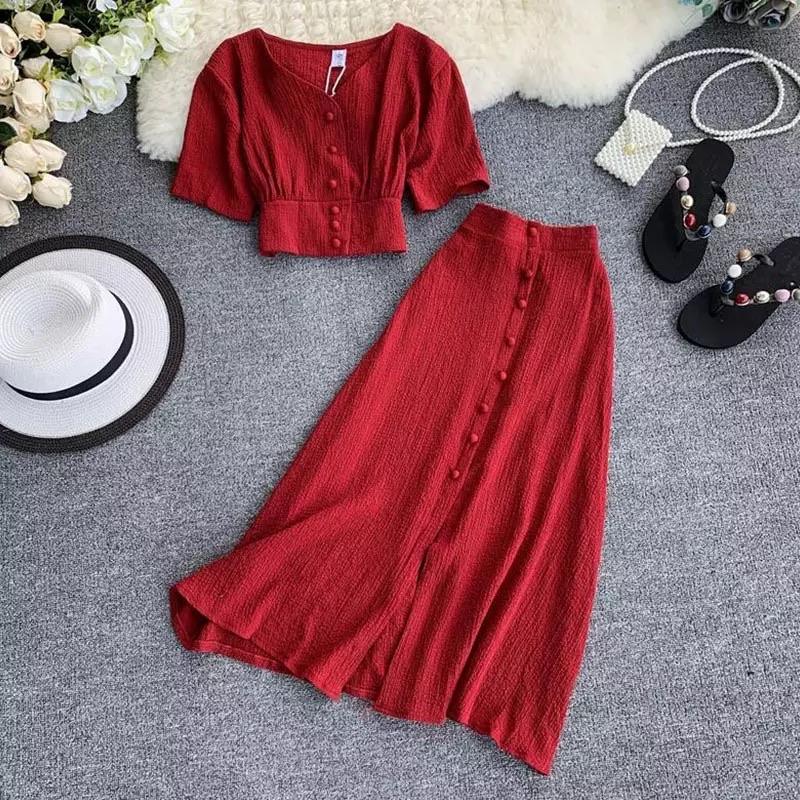Roger Buttoned Coord Sets - Alamode By Akanksha
