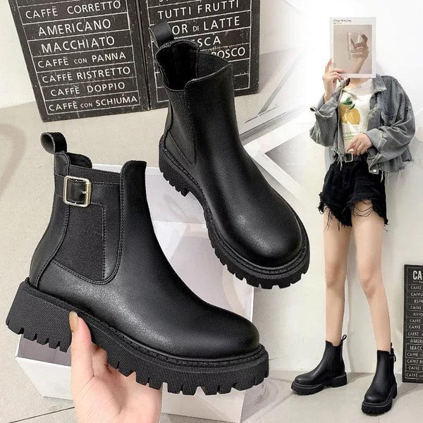 Michael PU Short Boots - Alamode By Akanksha