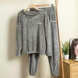 Pesto Fleece Nightsuit - Alamode By Akanksha