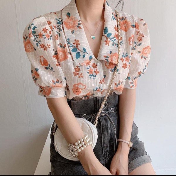 Susan Floral Blouse - Alamode By Akanksha