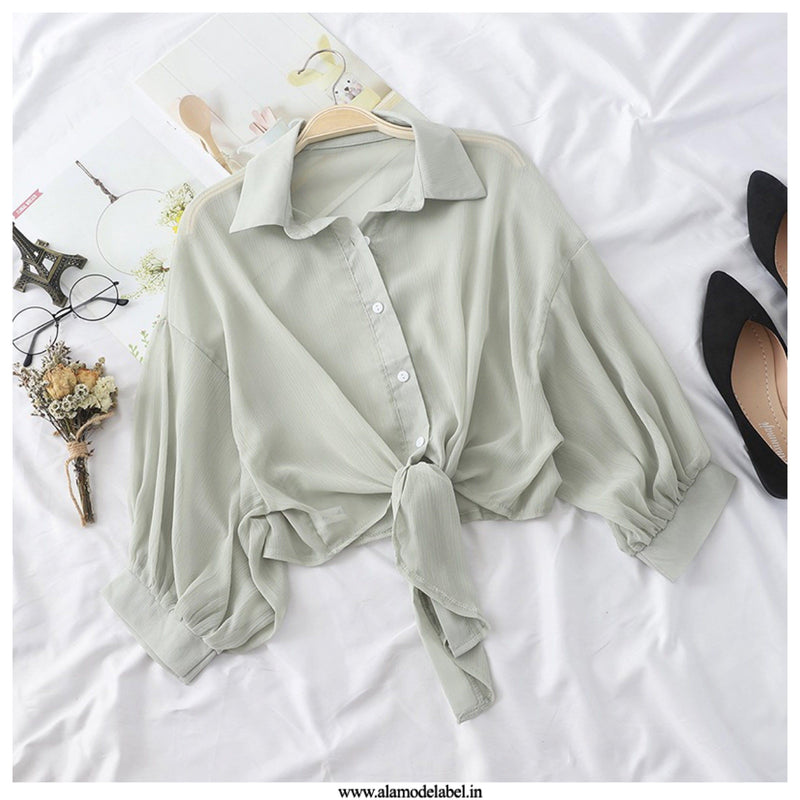 Barbera Chiffon Shirts - Alamode By Akanksha