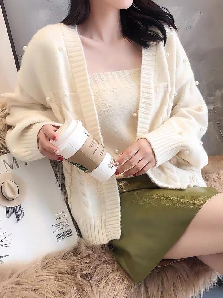 Rover Pearled Sweater Set - Alamode By Akanksha