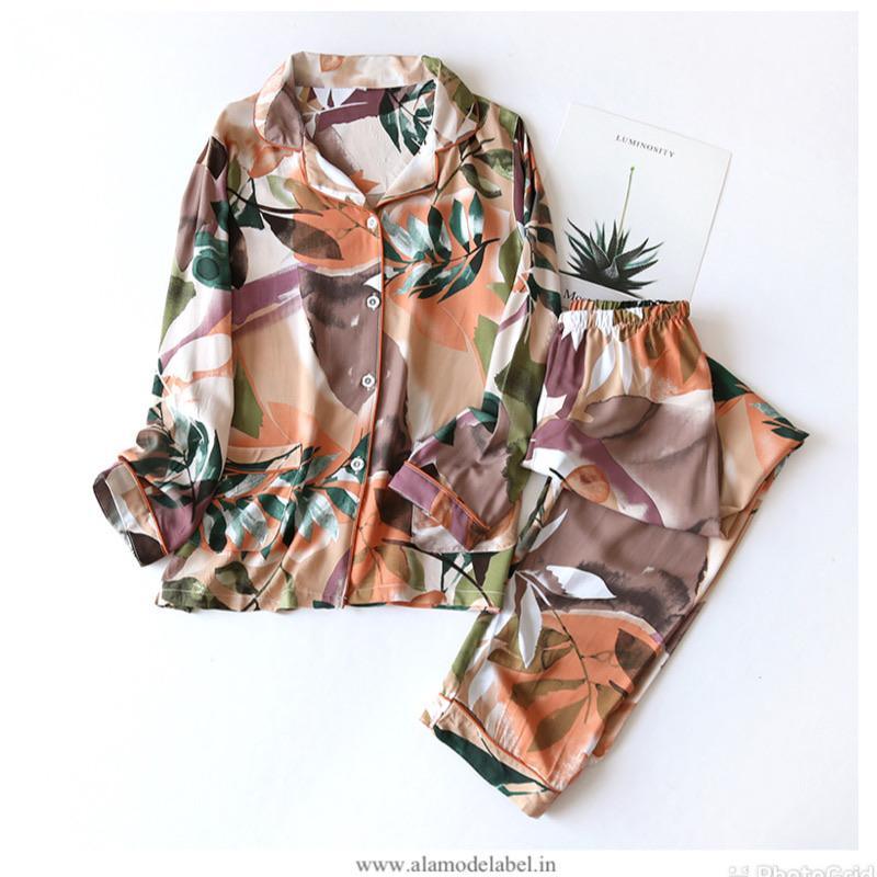Fressia Cotton Nightsets - Alamode By Akanksha