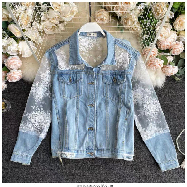 Patchwork Denim Jacket - Alamode By Akanksha