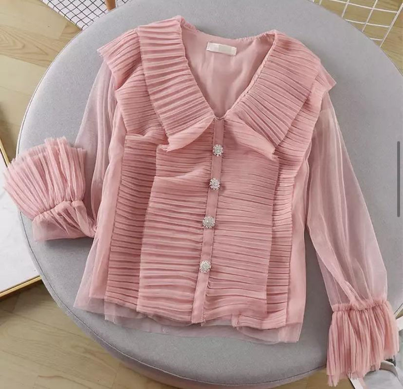 Millie Ruffled Blouse - Alamode By Akanksha