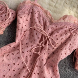 Onelone Eyelet Dress - Alamode By Akanksha