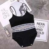 Love Peace Flirt Lingerie Set - Alamode By Akanksha