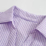 Clara Gingham Statement Blouse - Alamode By Akanksha