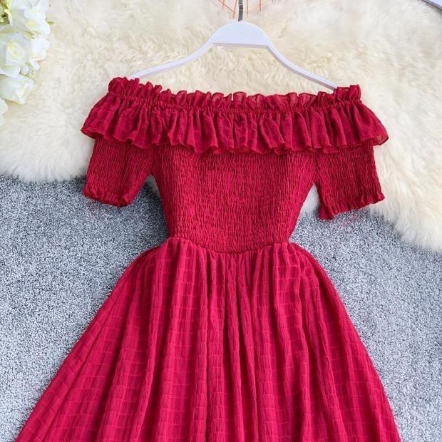 Off Shoulder Florida Dress - Alamode By Akanksha