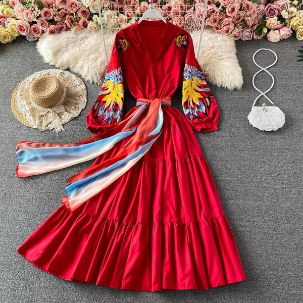 Farrah Luxury Embroidered Dress - Alamode By Akanksha