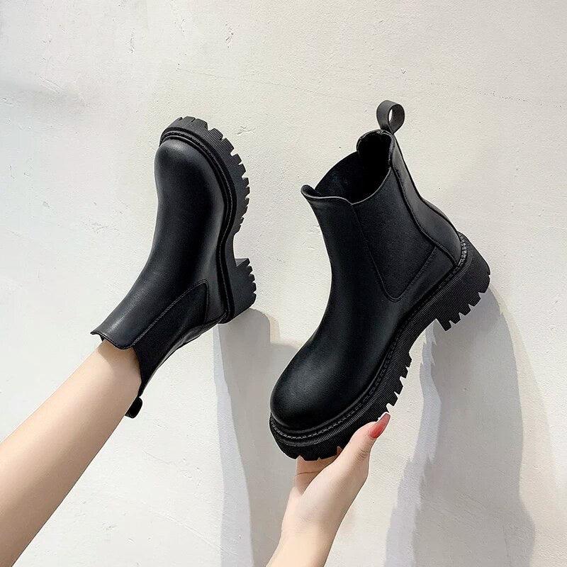 Michael PU Short Boots - Alamode By Akanksha