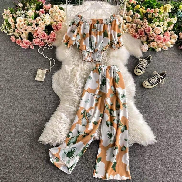 Linda floral coord set - Alamode By Akanksha