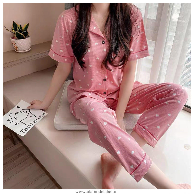 Anya Cotton Nightsets - Alamode By Akanksha