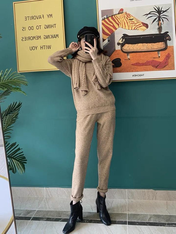 Brianne Set of Coord with Scarf - Alamode By Akanksha