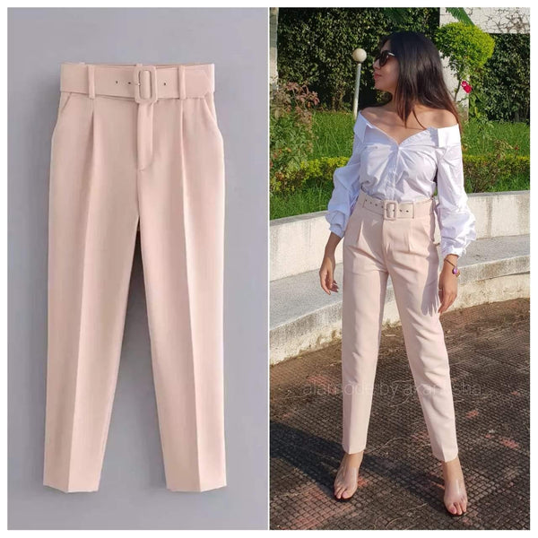 Buy Black Trousers & Pants for Women by SMARTY PANTS Online | Ajio.com
